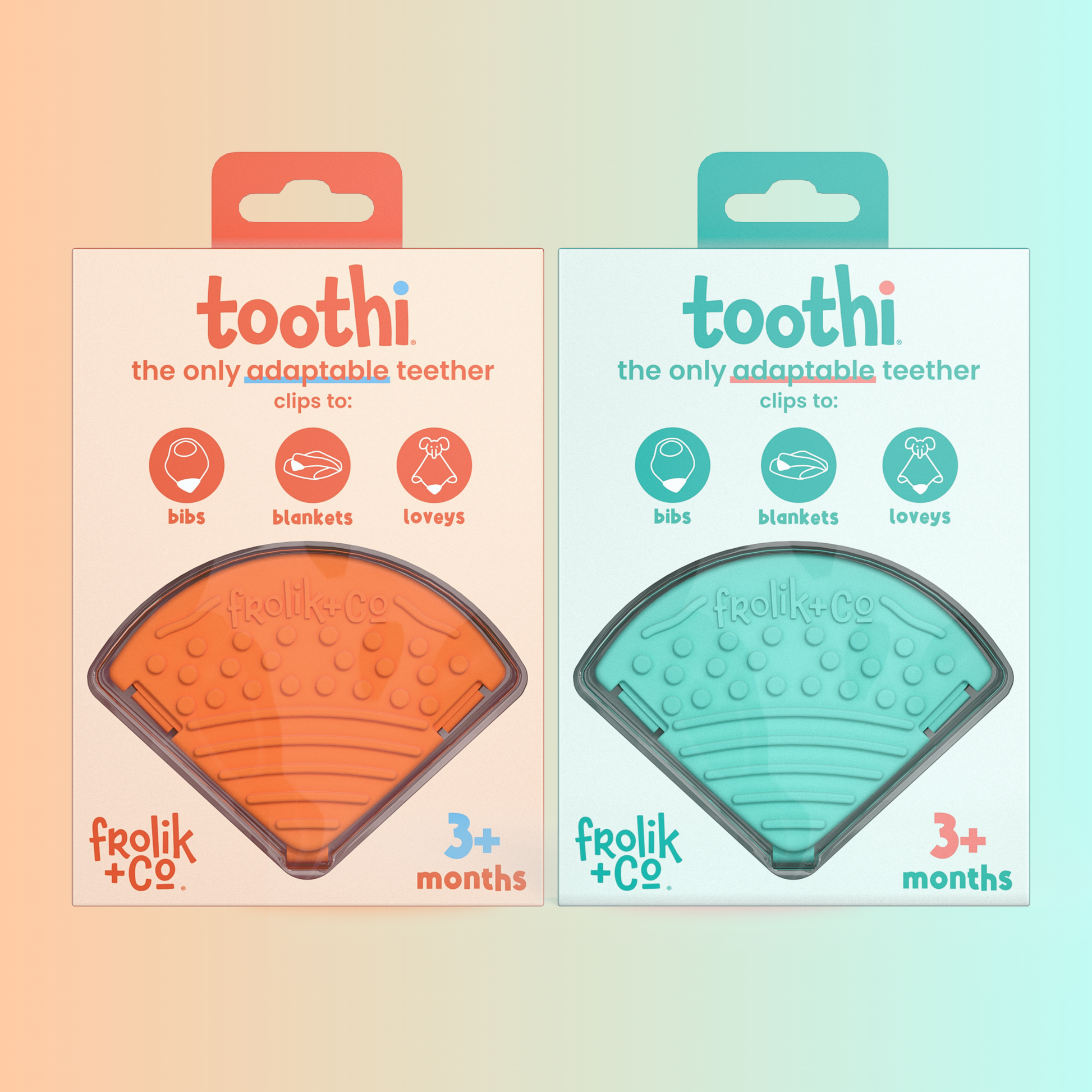 Cool Turquoise Toothi teether – Stylish relief for babies