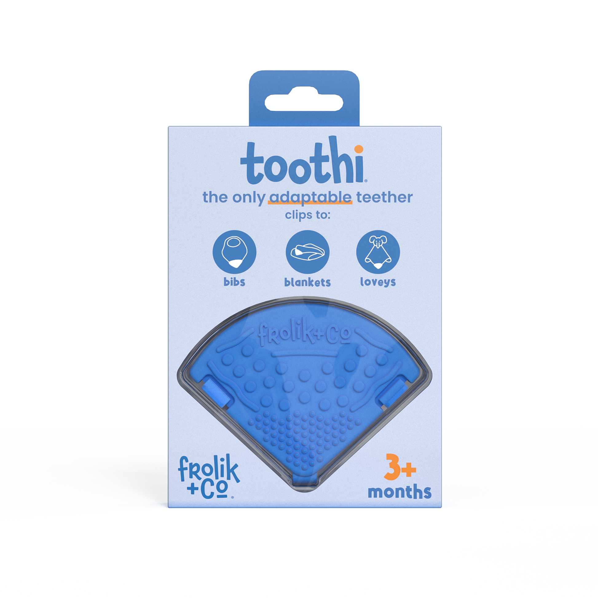 Blue Toothi teether pack – Soothing, stylish teething set.