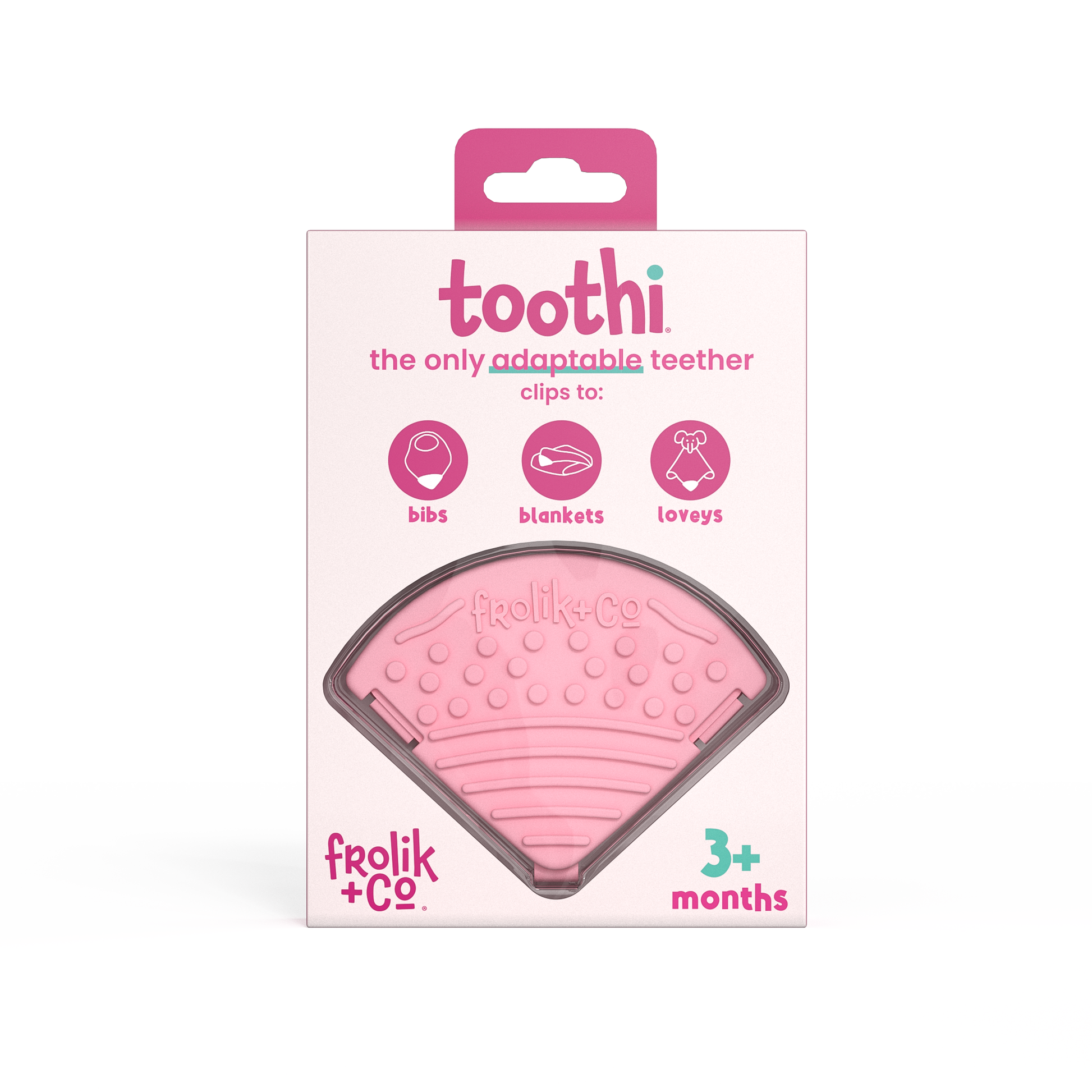 Pink Toothi teether pack – Gentle, calming relief for babies.