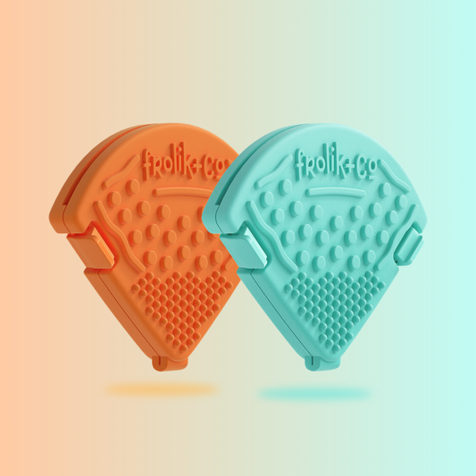 Pastel Toothi teether – Gentle relief for teething infants.