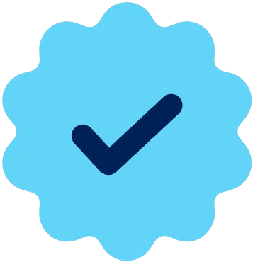 Dark blue checkmark